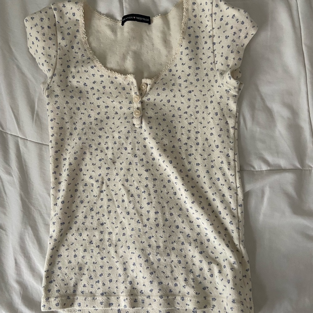 Floral Ashlyn eyelet top